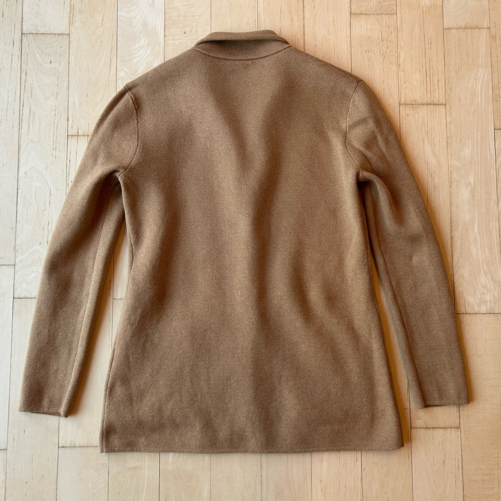 J. Crew Women’s 100% Cotton Sweater Blazer in Heather Acorn Size Small - Picture 6 of 16